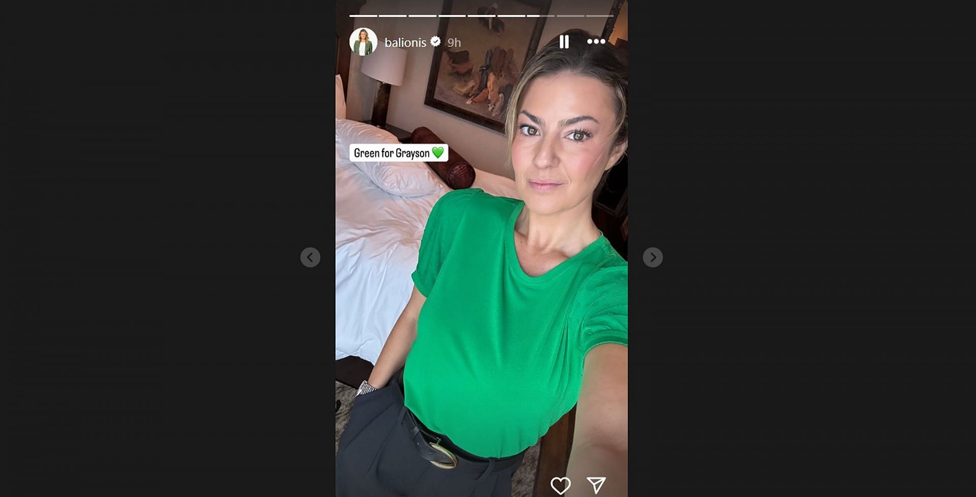 Amanda Balionis pays 3-word tribute to Grayson Murray on first death anniversary/@balionis